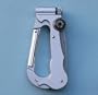 6-in-1 Multitool Carabiner with Compass, LED Flashlight (Torch), and Knife