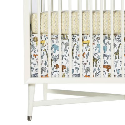 DwellStudio Percale Crib Skirt, Safari