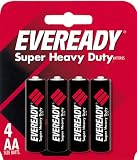 Eveready Heavy Duty, 4 AA Batteries