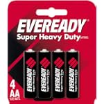 SAVE $8.01 - Eveready Heavy Duty, 4 AA Batteries $0.60