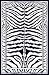 Contemporary Area Rug, Home Dynamix Zone Zebra