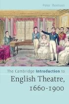 Cambridge Introductions to Literature first batch set Paperback Set: The Cambridge Introduction to English Theatre, 1660-1900