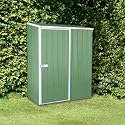 5ft x 3ft SPACE SAVER PALE EUCALYPTUS METAL SHED (1.52m x 0.78m)