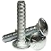Grade 5 Zinc Plated Steel Carriage Bolt, Oval Head, 5/8"-11, 2" Length (Pack of 13)