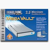 Mad Dog Multimedia MegaVault MD-AEN250USB2 2.5 inch Hard Drive USB 2.0 Enclosure