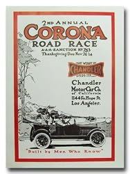 1914 Corona Road Race Program Poster Print