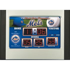 MLB New York Mets Scoreboard Desk Clock by 