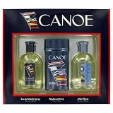 CANOE by Dana - Gift Set -- 4 oz Cologne Spray + 4 oz After Shave + 3.5 oz Deodorant Stick