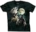 The Mountain Three Wolf Moon Short Sleeve Tee