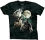 The Mountain Three Wolf Moon Short Sleeve Tee