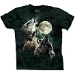 The Mountain Three Wolf Moon Short Sleeve Tee ~ The Mountain