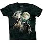The Mountain Three Wolf Moon Short Sleeve Tee