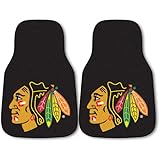 FANMATS NHL Chicago Blackhawks Nylon Face Carpet Car Mat
