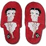 Betty Boop "Glamour Betty" Women's Red Terrycloth Slippers