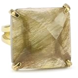 SHEILA FAJL Gold-Rutilated Quartz 18k Gold-Pla