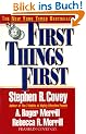 First Things First