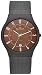 Skagen Men's Classic 233XLTMD Silver Stainless-Steel Quartz Watch with Brown Dial