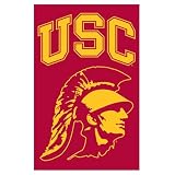 Sporting Goods : USC Trojans NCAA Applique Banner Flag (44'x28') 'Trojan Head'