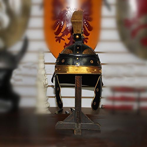 XHArmor Roman Legion Gladiators Iron Armor Helmet, Wearable & Home Bar Decor, Size M 32*20*40cm