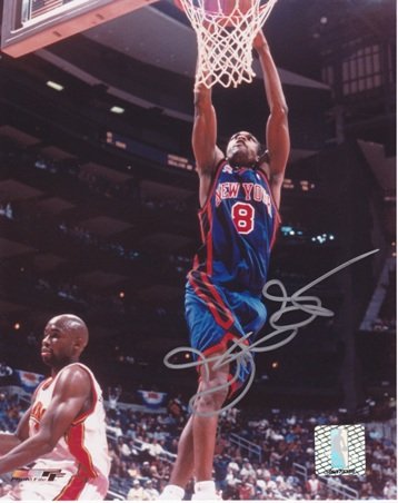 Latrell Spreewell Autographed New York Knicks 8x10 Photo