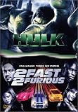 Coffret Adrénaline 2 DVD : Hulk / 2 Fast 2 Furious