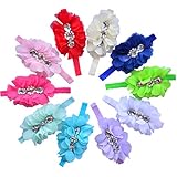 Qandsweet Baby Girl's Headbands Chiffon Hair Bow