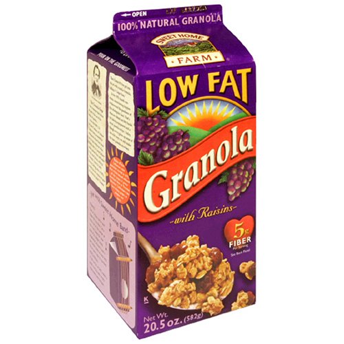 Sweet Home Farm Low Fat Granola with Raisins, 20.5-Ounce Cartons (Pack of 4)