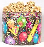 Ultimates Low Carb 2 Gallon Its A Party Tin with 2.5 Pounds of Sugarfree Caramel Corn