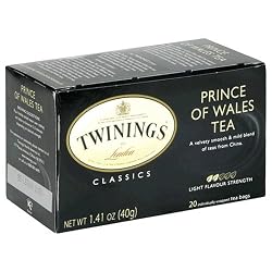 Twinings Prince of Wales Tea, Tea Bags, 20-Count Boxes (Pack of 6)