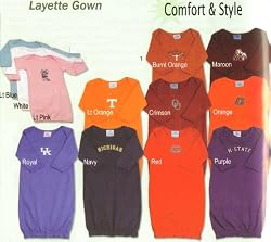 Baby Collegiate Layette Gown - One Size Fits All