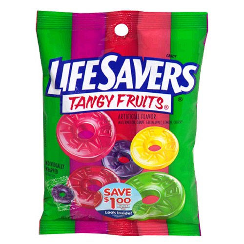 Lifesaver Tangy Fruit Candy, 6.25-Ounce Bags (Pack of 12) by Hard Candy