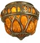 Meyda Tiffany 22071 Gothic Crown Shade, Amber