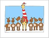 Holiday Giraffe (Holiday Boxed Cards - 100% Recycled Paper)