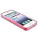 iPhone SE Case, Insten TPU Rubber Skin Case Cover compatible with Apple iPhone 5SE / 5S /5, Clear Hot Pink S Shape