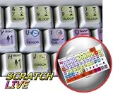 NEW SERATO SCRATCH LIVE KEYBOARD STICKERS FOR DESKTOP, LAPTOP AND NOTEBOOK