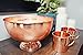 Alchemade 5 Liter 100% Copper Punch Bowl With Stand For Your Copper Kitchenware And Copper Dishware Collection - Perfect For Parties, Everyday Kitchen Use, Or As A Decorative Bowl