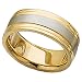 18Kt. Yellow Gold and Platinum Men's Wedding Band