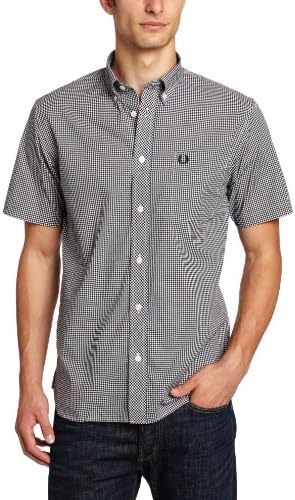 Fred Perry Men's Short Sleeve Gingham Shirt