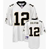Marques Colston Youth Jersey: Reebok White Replica #12 New Orleans Saints Jersey