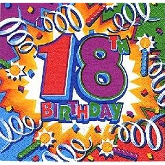 Servietten 18. Geburtstag 18 Happy Birthday!