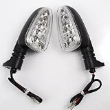 2 Pieces of Front Mounting Black Shell Amber LED Turn Signals Light For Ducati... by OEM