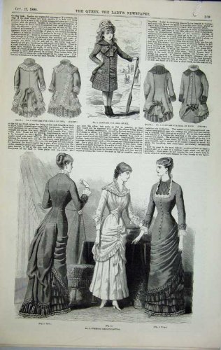 1850 VELVET BOY SUIT DRESSES COSTUME TOILETTES WOMEN