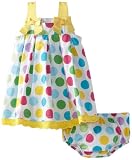 Blueberi Boulevard Baby-girls Newborn A-Line Pleated Sundress