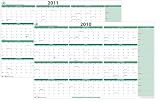 PlanetSafe® 2010/2011 2-Year Erasable/Reversible Calendar/Wall Planner 38 X 24 100% Biodegradable - Gloss Finish Get 2 Years for the price of one!