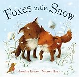 Foxes in the snow