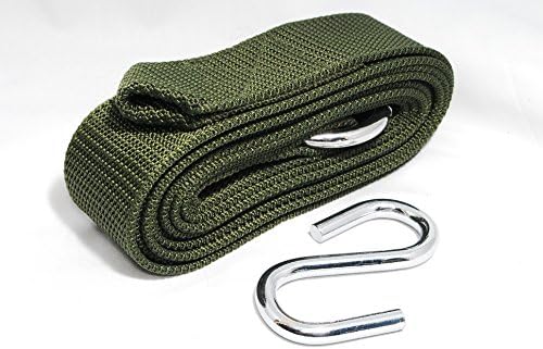 Orange Ideal Hammock Tree Straps with Metal Attachment (Khaki)