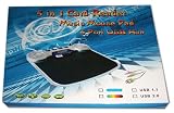 5 in 1 Card Reader Music Mouse Pad 4 Port USB Hub
