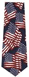 Waving American Flags Neckties