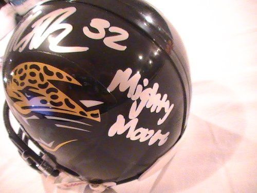 MURICE JONES DREW SIGNED AUTOGRAPHED JACKSONVILLE JAGUARS MINI HELMET COA + HOLOGRAM