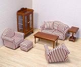 Melissa & Doug Deluxe Doll-House Furniture- Living Room Set